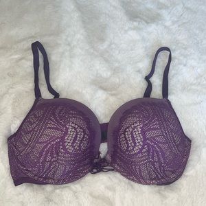 Purple Victoria Secret Very Sexy Lace Push Up Bra